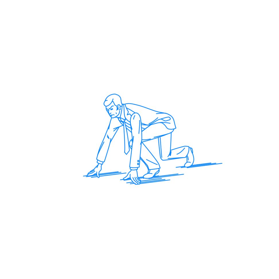 クラウチングスタートの男性の挿絵 イラスト Sashie 自由に使えるシンプルイラスト Simple Illustration For Free Use